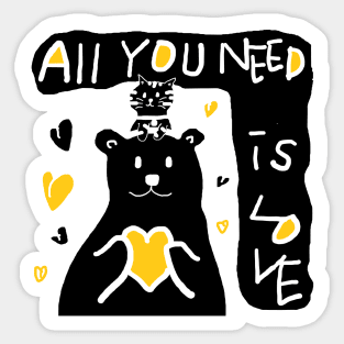 all you need is love Sticker